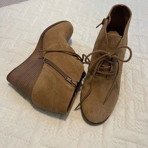 Lucky Brand suede booties